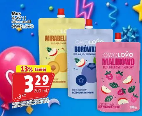 Mus Owolovo Malinowo promocja w Prim Market