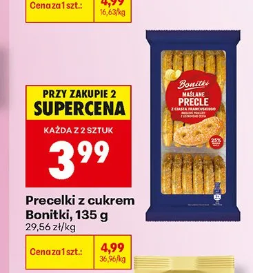 Precelki z cukrem Bonitki promocja w Biedronka