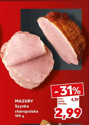 Szynka staropolska Mazury promocja w Kaufland