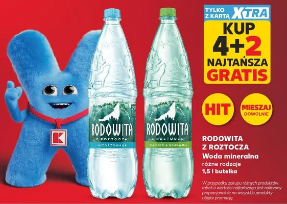 Woda mineralna Rodowita z Roztocza promocja w Kaufland