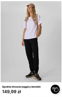 Spodnie dresowe joggery damskie promocja w 4F