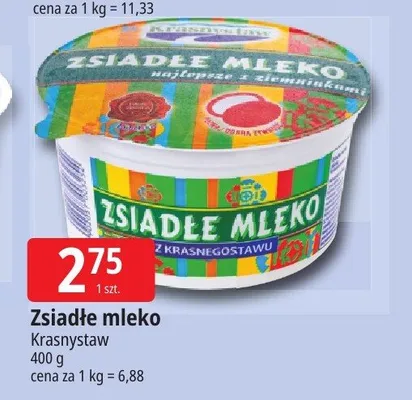 Zsiadłe mleko Krasnystaw promocja w Leclerc