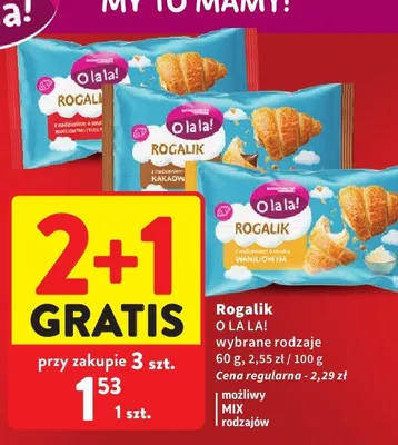 Rogalik O La La! promocja w Intermarche