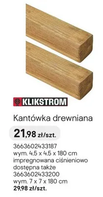 Kantówka drewniana promocja w Castorama