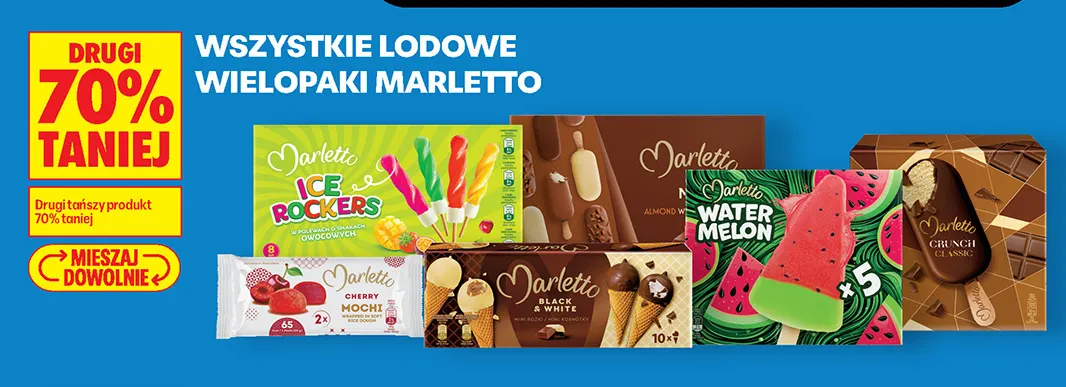 Lodowe wielopaki Marletto promocja w Biedronka