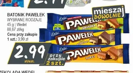 Batonik Pawełek Wedel promocja w Słoneczko