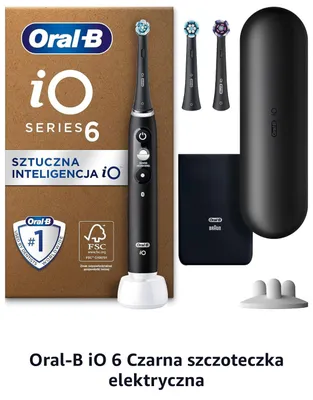 Szczoteczka elektryczna Oral-B iO 6 Czarna promocja w Amazon