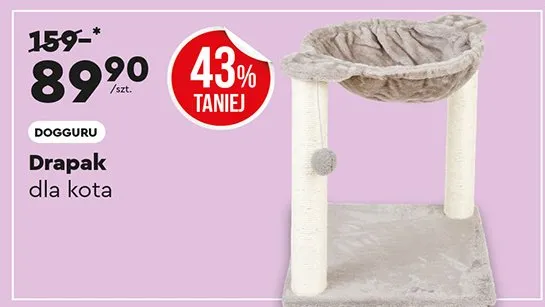 Drapak dla kota promocja w Biedronka Home