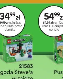 Klocki LEGO Minecraft 21583 Przygoda Steve'a w tajdze promocja w Empik