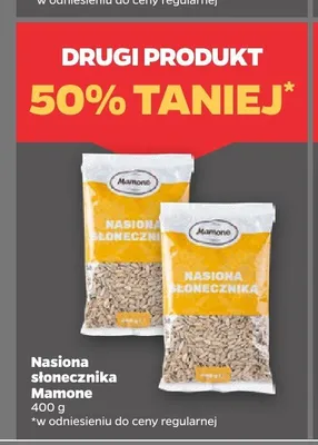 Nasiona słonecznika Mamone promocja w Netto