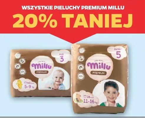 Wszystkie pieluchy premium promocja w Netto