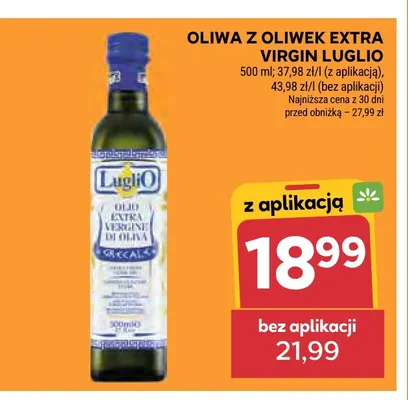 Oliwa z oliwek extra virgin Luglio promocja w Stokrotka