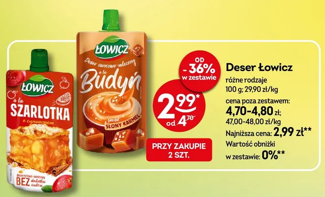 Deser Łowicz a'la Szarlotka z cynamonem promocja w Żabka
