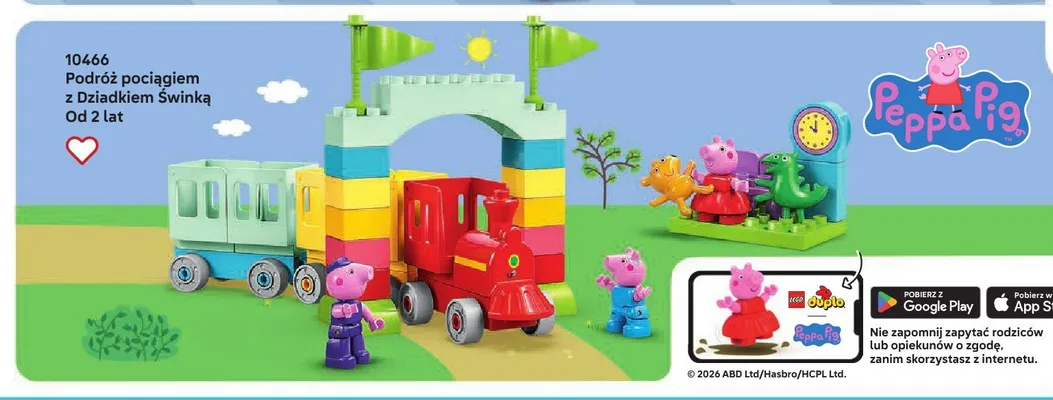 Klocki LEGO Duplo 10466 Podróż pociągiem z Dziadkiem Świnka promocja w LEGO