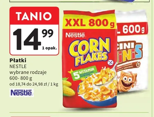 Płatki Nestlé promocja w Intermarche