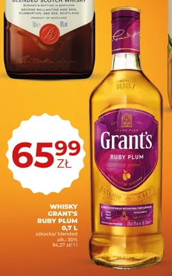 Whisky Grant's Ruby Plum promocja w Duży Ben
