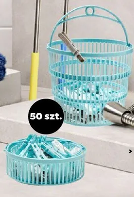 Klamerki do prania z koszyczkiem promocja w Netto