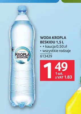 Woda Kropla Beskidu promocja w Selgros