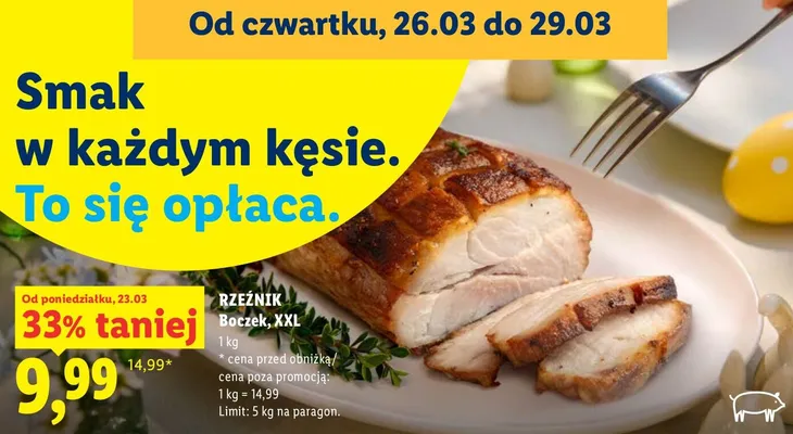 Boczek XXL promocja w Lidl