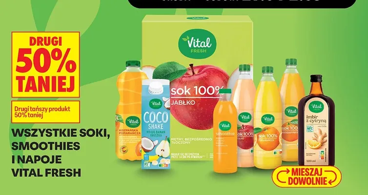 Napój Hiszpańska Pomarańcza Vital Fresh promocja w Biedronka