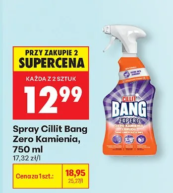 Płyn zero kamienia Cillit bang promocja w Biedronka