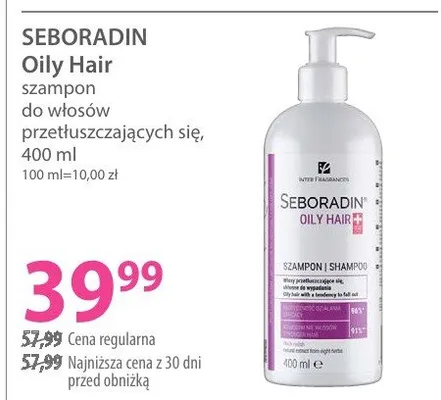 Szampon do włosów przetłuszczających się promocja w Hebe