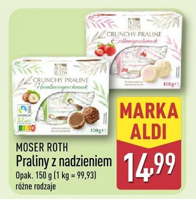 Praliny z nadzieniem promocja w Aldi