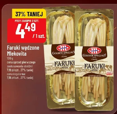 Faruki wędzone Mlekovita promocja w POLOmarket