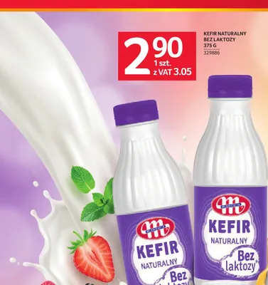 Kefir naturalny bez laktozy Mlekovita promocja w Selgros