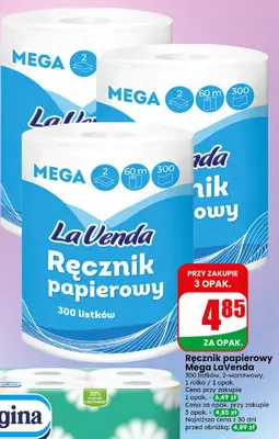 Ręcznik papierowy Mega La Venda promocja w Dino