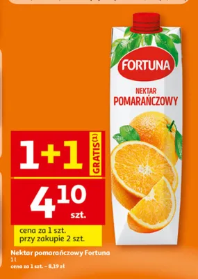 Nektar pomarańczowy Fortuna promocja w Auchan