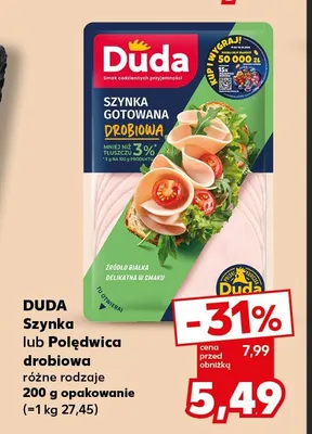 Polędwica drobiowa Duda promocja w Kaufland