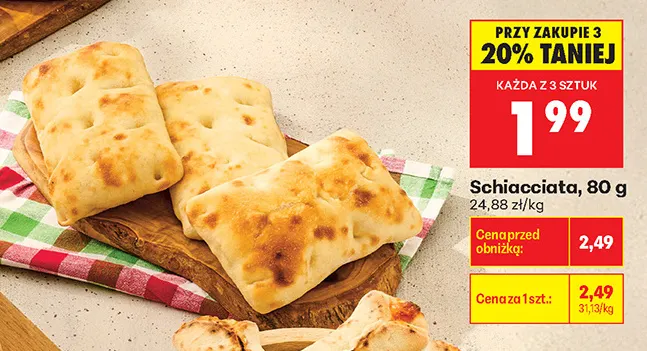 Schiacciata promocja w Biedronka