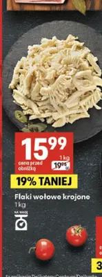 Flaki wołowe krojone promocja w Delikatesy Centrum