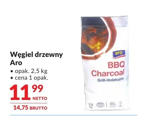 Węgiel drzewny Aro promocja w Makro