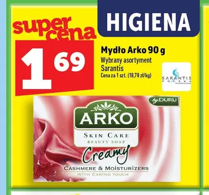 Mydło Arko Creamy Cashmere & Moisturizers promocja w TOPAZ