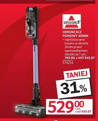 Odkurzacz pionowy BISSELL 4090N promocja w Selgros