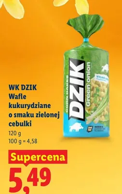 Wafle kukurydziane o smaku zielonej cebulki promocja w Lidl
