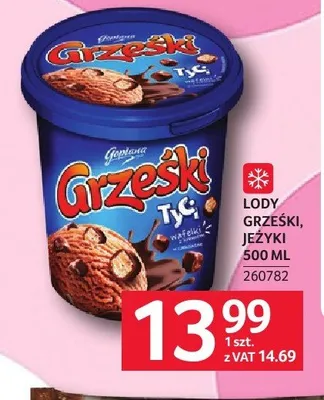 Lody GRZEŚKI, JEŻYKI promocja w Selgros