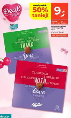 Czekoladki I Love Milka różne rodzaje 110 g promocja w Dealz