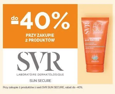 Kosmetyki do ochrony przeciwsłonecznej SVR Sun Secure promocja w Ziko Dermo