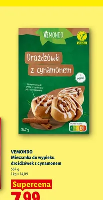 Mieszanka do wypieku drożdżówek z cynamonem Vemondo promocja w Lidl