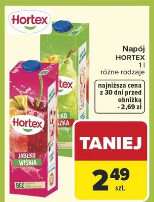 Napój różne rodzaje promocja w Carrefour