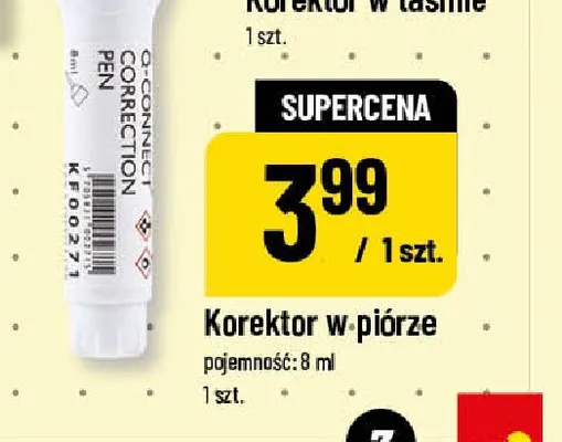 Korektor w piórze Q-Connect promocja w POLOmarket
