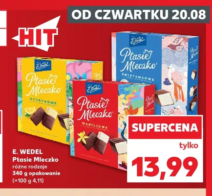 Ptasie Mleczko śmietankowe promocja w Kaufland