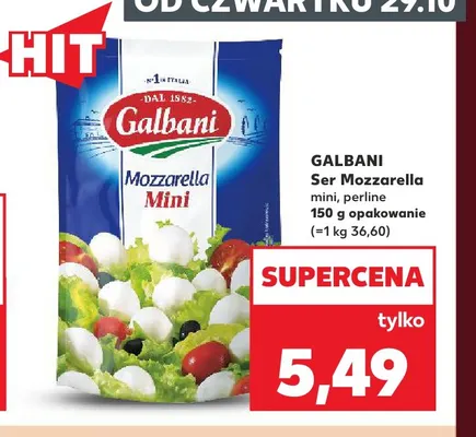 Ser Mozzarella perline Galbani promocja w Kaufland