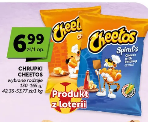 Chrupki Cheetos Spirals Cheese & Ketchup promocja w Groszek