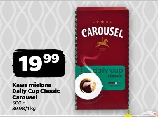 Kawa mielona Daily Cup Classic Carousel promocja w Netto