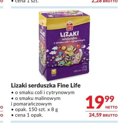 Lizaki serduszka Fine Life promocja w Makro