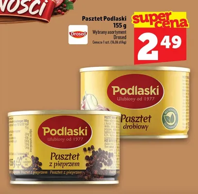 Pasztet Podlaski z pieprzem promocja w TOPAZ